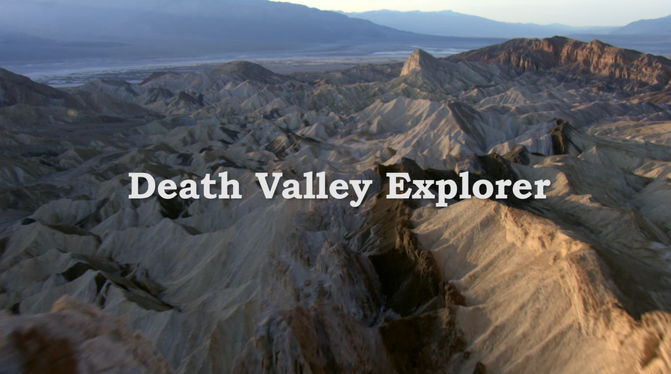 Cover shot for Death Valley Explorer dunes episode