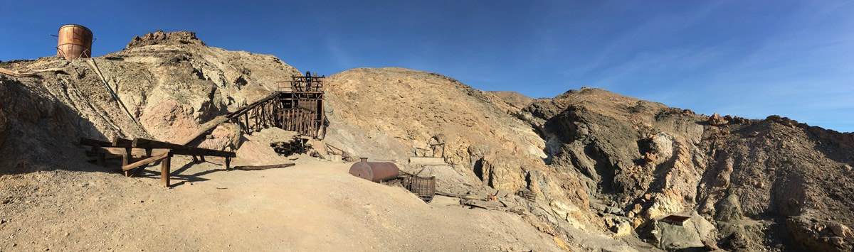 Panoramic view of the Keane Wonder Mine site